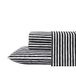 Betsey Johnson Home | Percale Collectie | Lakenset - 100% Katoen, Lichtgewicht & Ademend, Crisp & Cool, Twin, Sketchy Stripe