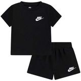 Nike Kids Club Lbr Knit Short Set Black / White Unisex 2-3 Years