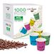 COFFISANO Koffiebekers van papier, 75 ml, gesorteerd, biologisch afbreekbaar, composteerbaar, kleine wegwerpbekers voor dranken, thee, espresso
