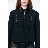 Lollys Laundry Getailleerde Blazer met Wol - Zwart