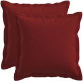 vidaXL - Kussensloop - 2 stuks - Wijnrood - 35 x 35 cm