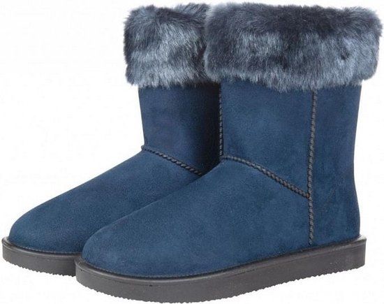 HKM Davos Fur All Weather Boots - Dark Blue - Size 38