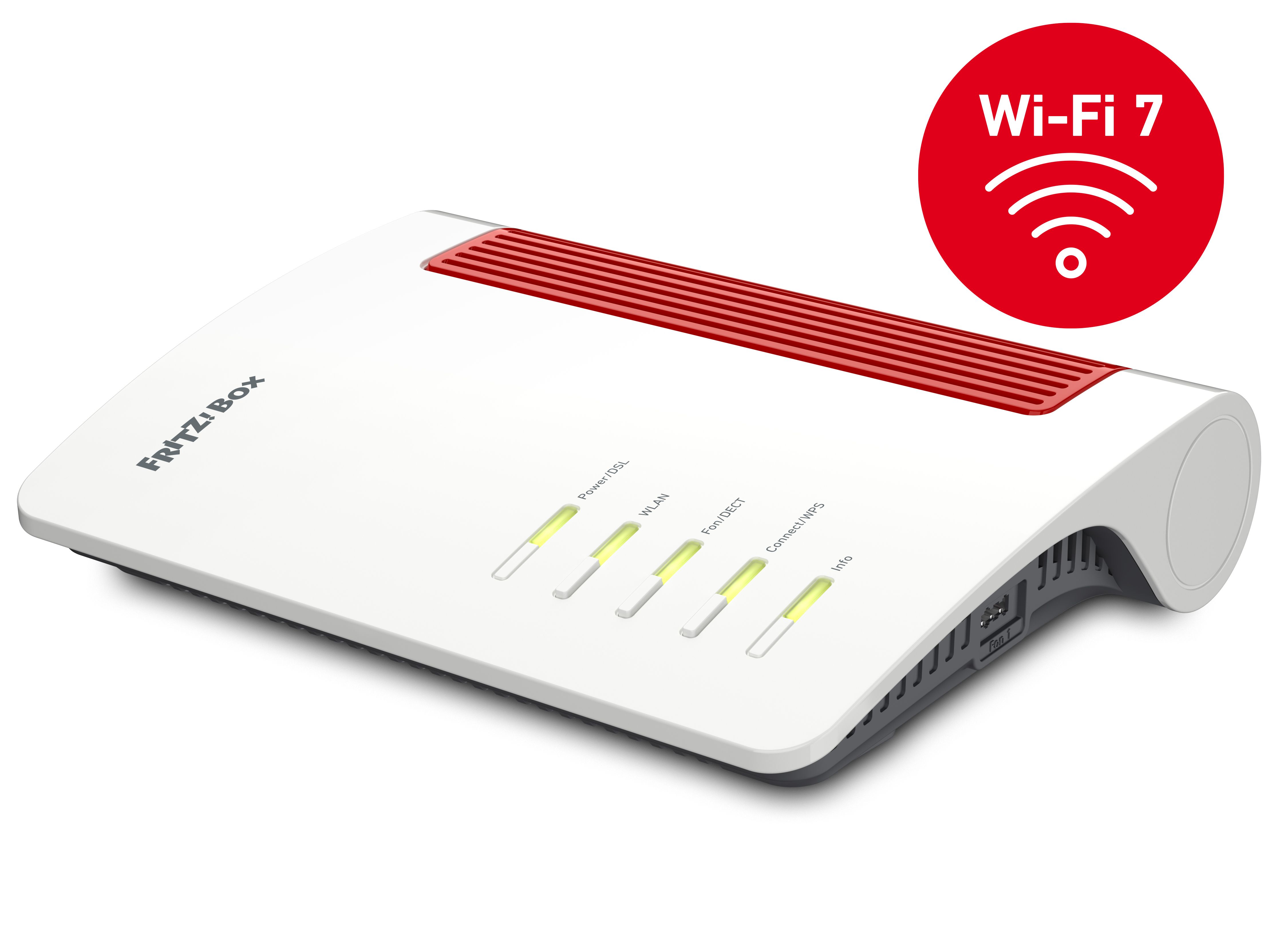 FRITZ! AVM FRITZ!Box 7690 - WiFi 7 Router - Dual-Band - 5760 Mbps - 2.5 Gigabit - White