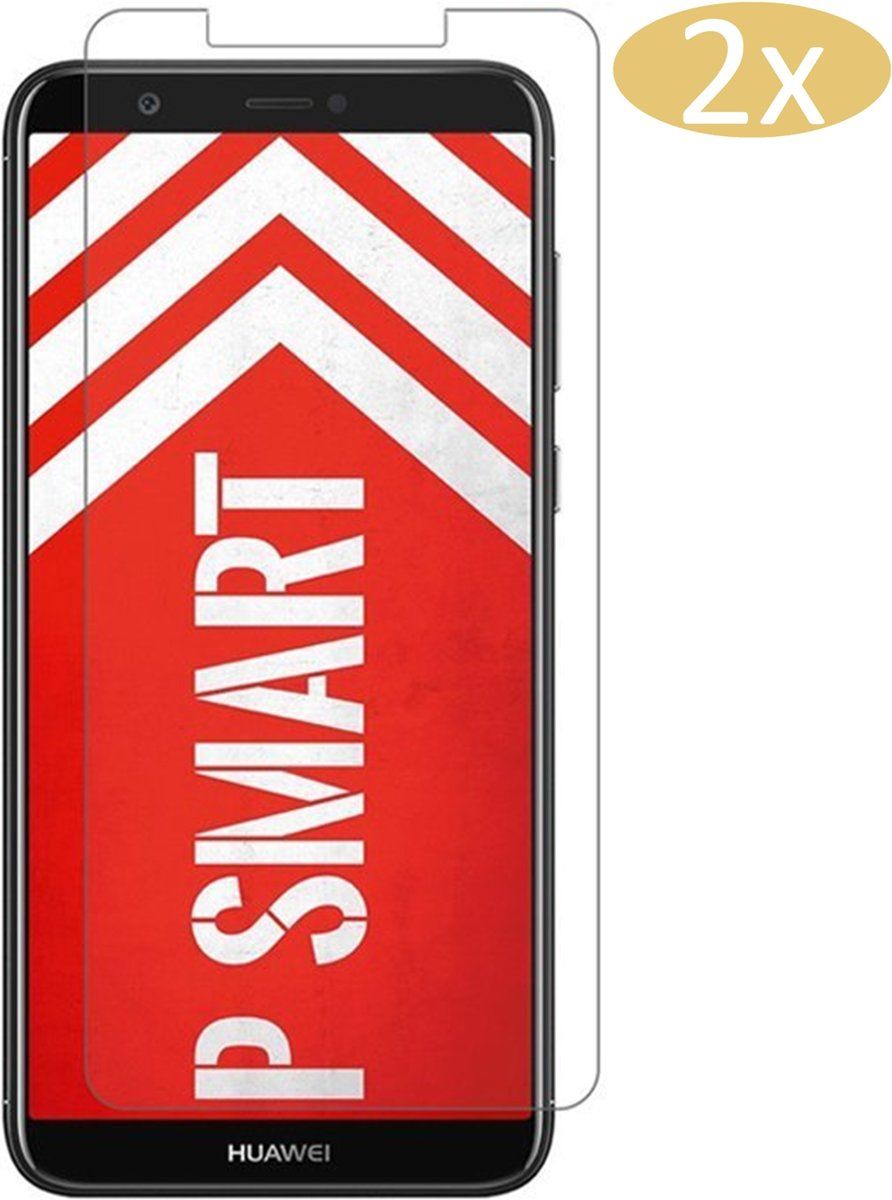 iCall 2 Stuks Pack Huawei P Smart Screenprotector Tempered Glass - 9H 2.5D