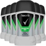 Rexona Deodorant Stick For Men Quantum Dry 48H - 6 x 50 ml
