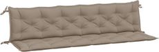 vidaXL Tuinbankkussens 2 stuks 200x50x7 cm Oxford stof taupe