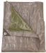 Talen Tools dekzeil 4x4 m grijs groen - 140gr/m2 - professioneel