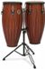 Latin Percussion LP646NY-CMW City Conga Set & Stand 10"/11" (Carved Mango)