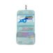 Organizer met ritssluiting voor koffer, organizer voor cosmetica en crèmes van polyester, 22 x 14 x 8 cm, grijs