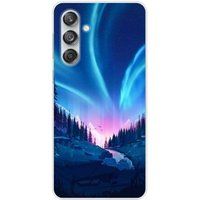 Samsung Galaxy M55 5G Tombee de nuit bedrukt siliconen hoesje