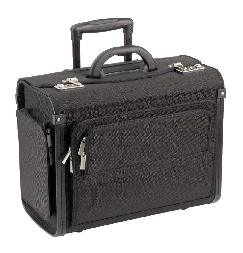 Dermata Business 7056 Pilottrolley - Zwart - Polyester