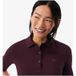 Lacoste Polo slim fit femme marron, uni