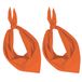 Kariban 5x Zakdoek bandana oranje - hoofddoekjes