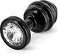 Diogol Butt Plug Ribbed Black 30 mm