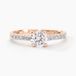 Manon Bague Solitaire Or Rose Oxyde De Zirconium