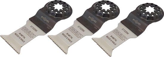 Smart Starlock Multitool Zaagblad - Bi-Metaal - Hout/Spijkers/Schroeven/Non-Ferro - 32x42mm - 3 stuks
