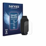 Savvies 3 Stuks Screenprotector - Geschikt voor Xiaomi Smart Band 9 Active - Beschermfolie Glas Transparant