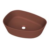 Arcqua Rocker Opbouw Waskom Organisch L 50x37 Mat Terracotta
