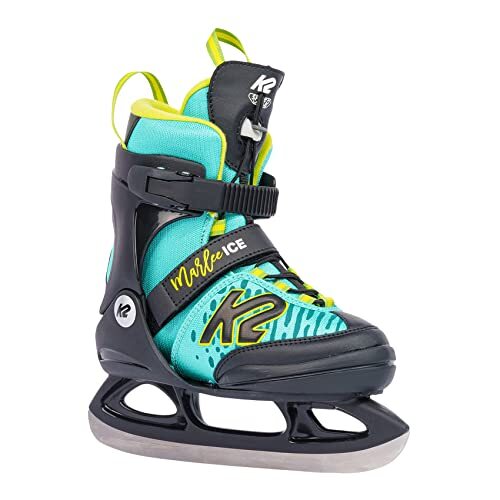 K2 Skates Meisjes Marlee Ice Schaatsen, Turquoise Yellow, L (EU: 35-40 - UK: 3-7 - MP: 22-26)