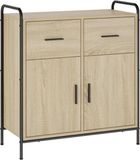 vidaXL Dressoir Sonoma Eiken 97 x 33 x 81 cm Bois traité