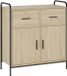 vidaXL Dressoir Sonoma Eiken 97 x 33 x 81 cm Bois traité