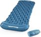 Unyqoos® Matelas de couchage léger matelas de couchage simple Coussin d'air gonflable pour la randonnée, le sac à dos, le camping, l'extérieur (bleu)