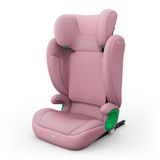 Kinderkraft Junior Fix 2 Pro kinderzitje, 100-150 cm, verstelbare hoofdsteun, H-GUARD, SPS, ISOFIX en gordelmontage, ademende Air Flow-hoes, eenvoudig vast te maken, roze