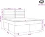 vidaXL Boxspringbed met matras Donkerbruin 180 x 200 cm Stof