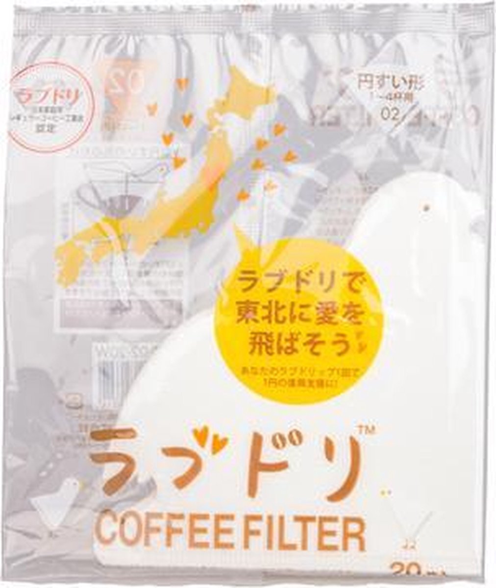 Hario Love Dori - Loveripper - paper filters for V60-02 dripper