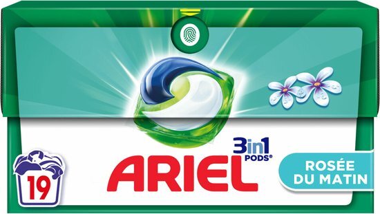 Ariel 3in1 Pods Wasmiddelcapsules Ochtend Dauw 19 stuks