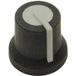 Cliff CL170825BR Bouton rotatif Noir, Gris (Ø x h) 16,8 mm x 14,5 mm 1 pièce(s)