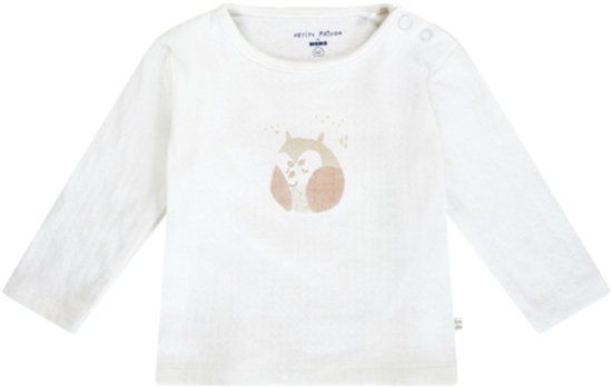 Petite Maison Koko double jersey t-shirt with chest print-Natural White