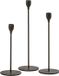 Boltze Kandelaar - Set van 3 - 23, 28 en 33cm - Metaal - Ø 10 cm - Zwart