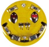 Whadda Exciting Electronics Whadda Soldeerkit, DIY, SMD happy face, minigadget, 2 leds, ideaal voor smd-technologie introductie, geel