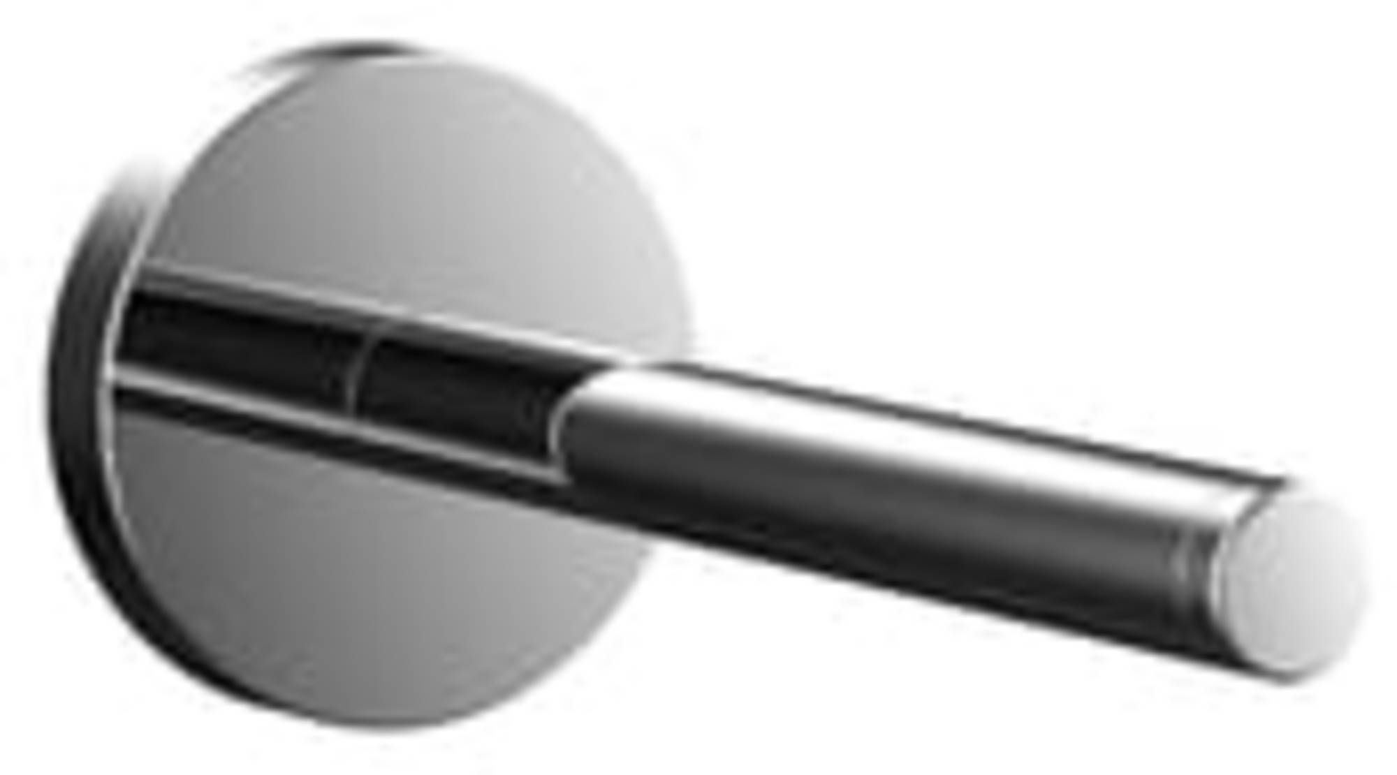 Emco Round Reserverolhouder Horizontaal Zwart - Zwart, Rvs - 4018445121880