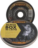Rhodius XT70 BOX 208225 Doorslijpschijf recht 115 mm 10 stuk(s) RVS, Staal