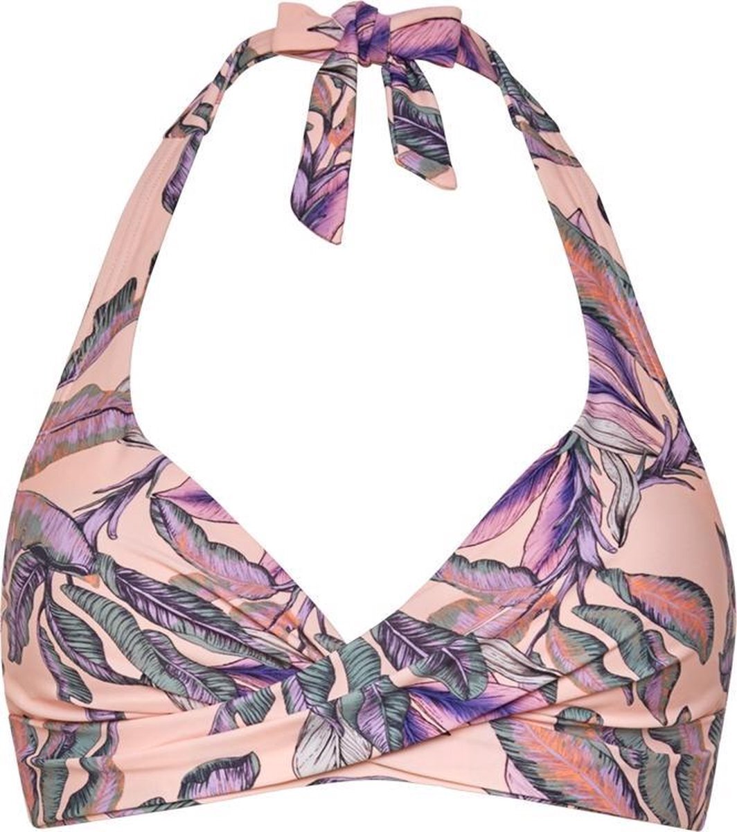 Beachlife Tropical Blush Halter bikinitop met beugel Dames - Maat 42F