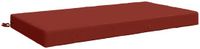 vidaXL - Coussin d'assise - SOEST - 100% Polyester - Rouge - 120 x 60 x 10 cm
