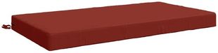 vidaXL - Coussin d'assise - SOEST - 100% Polyester - Rouge - 120 x 60 x 10 cm