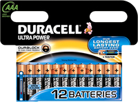 Duracell Ultra AAA Alkaline Batterijen - 12 stuks