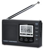 Radio wekkerradio zakradio - AM FM SW - LCD-display - Noir - Met slaaptimer en wekfunctie
