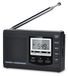 Radio wekkerradio zakradio - AM FM SW - LCD-display - Noir - Met slaaptimer en wekfunctie