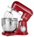 Robot pâtissier 1300 W - Machine à pâte 6 l - 10 vitesses avec fonction pulse - Rouge - Avec crochets pétrisseurs et fouet