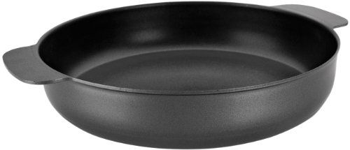 Ibili 405318 serveerpan Indubasic rond 18 cm, aluminium, zwart