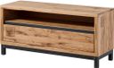 MASSIVMOEBEL24 Meuble TV VILLANDERS chêne sauvage bois massif 120x40x56 cm huilé