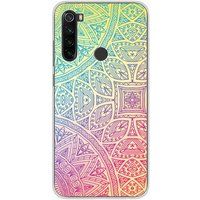 Xiaomi Redmi Note 8 mandala pastel bedrukt siliconen hoesje