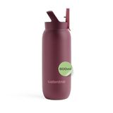 Waterdrop® ALL-PURPOSE Thermo Bottle Burgundy 600ml + Straw Lid