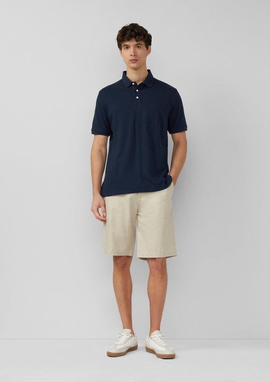 s.Oliver Bermuda DETROIT Linnen Katoen Beige Regular Fit