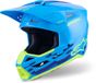 Alpinestars S-M3 Force Blauw Geel Crosshelm
