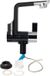 Arona robinet de camping extérieur, noir avec accents chromés, eau froide, 12V, avec micro-interrupteur